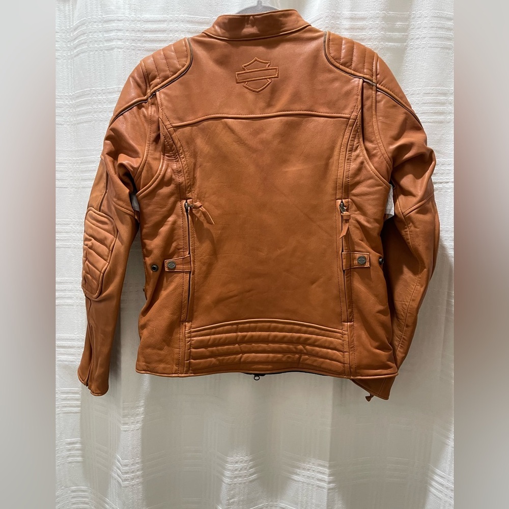 NEW Harley-Davidson Women's Pursuit Triple Vent System Leather Jacket brown - Picture 4 of 16